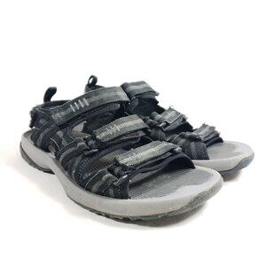 L.L.Bean Mens Size 9 Black & Gray Hiking Sandals